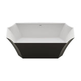 Freestanding Acrylic Bathtub Kandy Fossil Natura White
