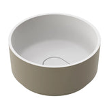 Lavatório de Pousar Gobie Fossil Natura Branco Mate