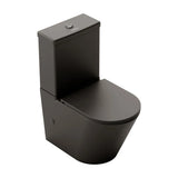 Inodoro Completo de Suelo Venecia Fossil Natura Negro Mate