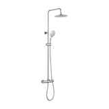 Mixer Shower Column System Jamaica Fossil Natura Polished Chrome