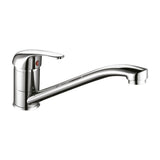 Grifo de Cocina Monomando Caño Alto Rialto Fossil Natura Cromado Brillo