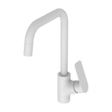 Torneira de Cozinha Monocomando Bica Alta Flat Fossil Natura Branco Mate