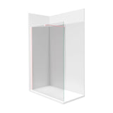 Walk-In Tempered Glass Shower Screen Tokio Fossil Natura Matte White