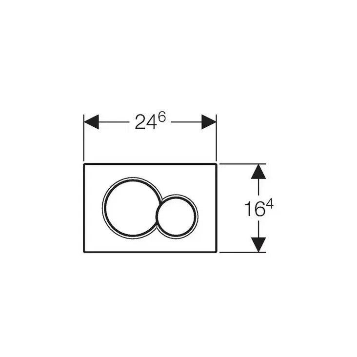 Geberit Sigma01 Pulsador Cromado Mate 115770JQ5 de Geberit 2