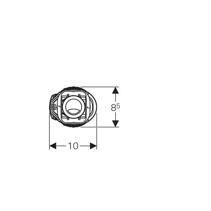 Geberit 240 válvula de descarga de doble volumen para cisterna cerámica con altura ajustable de Geberit 3