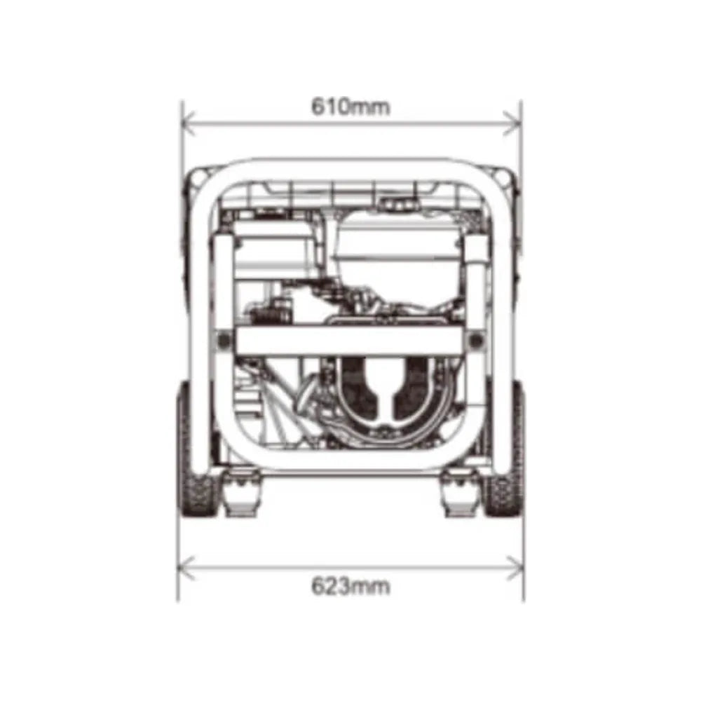 Generador Eléctrico a Gasolina Monofásico 7000 W Astun Genergy - Vista 5