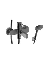 Rubinetto monocomando per vasca realizzato in ottone con finitura in titanio PVD Dior di GME