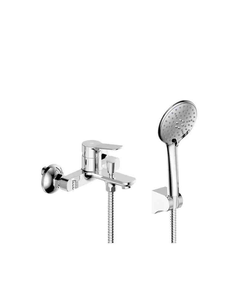 Grifo de lavabo monomando caño alto fabricado en latón con acabado en color blanco Rhio de GME