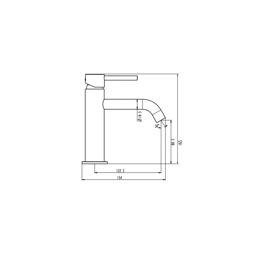 Grifo monomando para lavabo fabricado en latón con un acabado en color blanco Sirio de GME 2