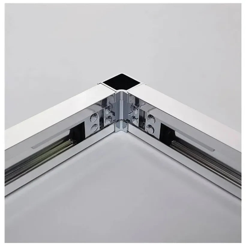 Mampara angular con 1 hoja corredera fabricada en vidrio templado de seguridad BASIC de GME 5
