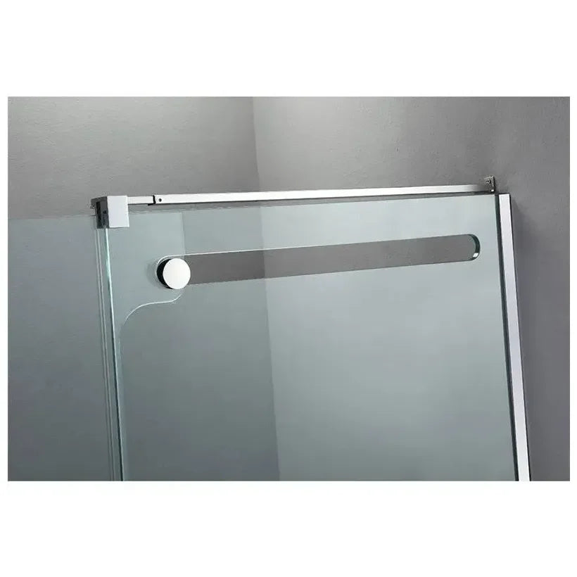 Mampara frontal 1 corredera con perfileria fabricada en acero inoxidable VETRUM de GME 4