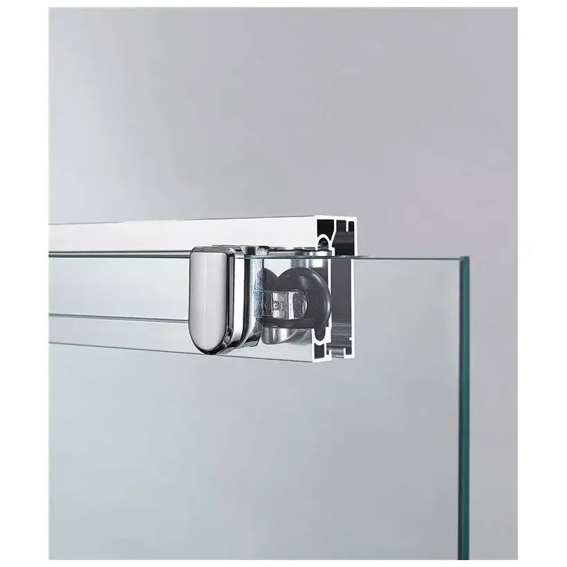 Mampara angular de 2 hojas correderas fabricada en vidrio templado de seguridad de 6 mm BASIC de GME 3