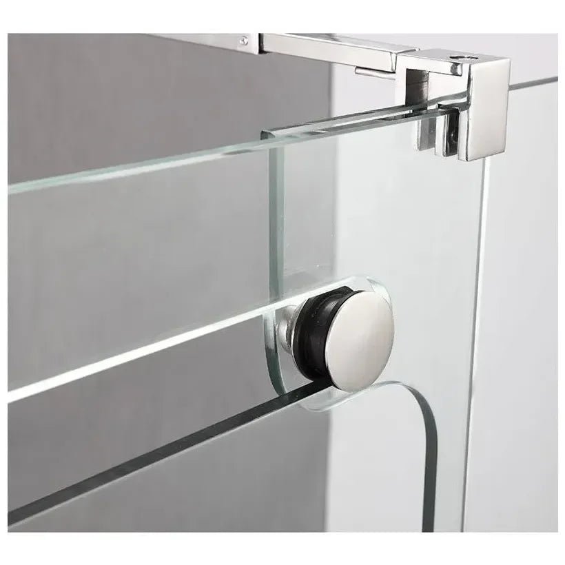 Mampara angular para ducha con hoja corredera fabricada en vidrio templado de seguridad VETRUM de GME 4