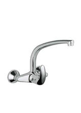 Faucet wall mounted single handle with brass spout and chrome finish Alta Cocina Basic TRES