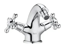 Grifo bimando de caño fijo para bidet de 18,1 cm con acabado cromado Carmen Roca - Vista 1