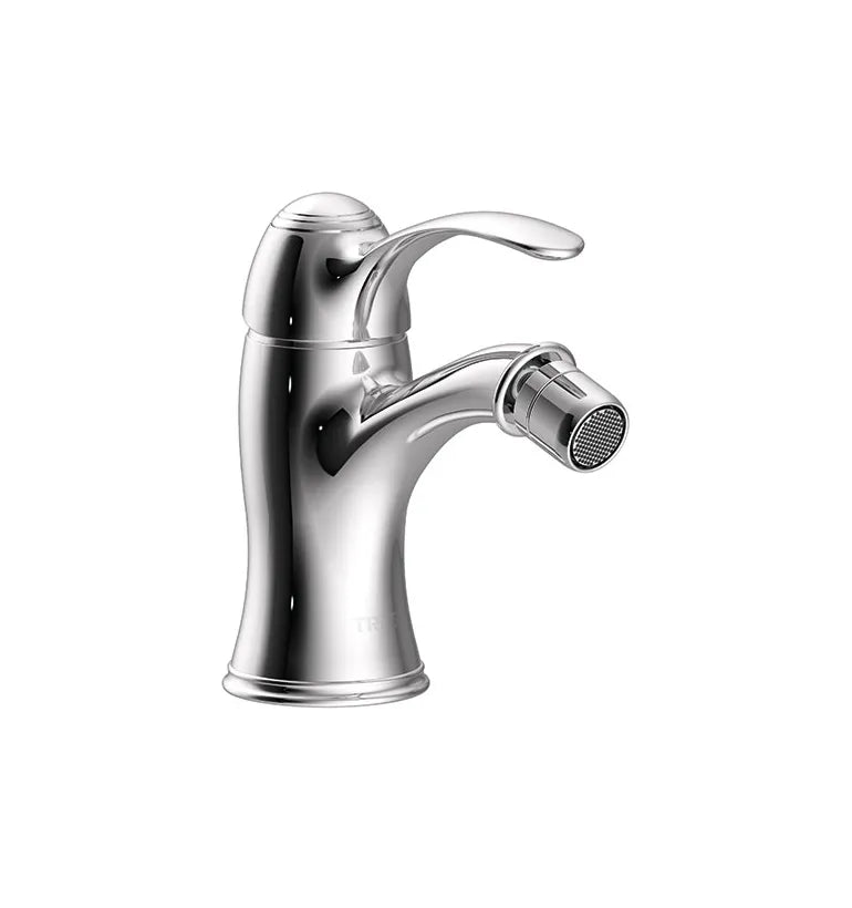 Grifo de bidé monomando vertical con rótula orientable y acabado cromado CLASIC TRES 0