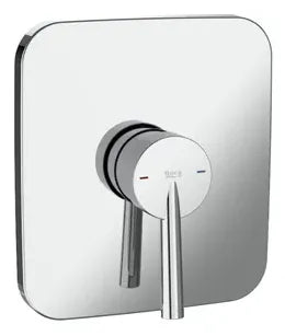 Grifo de ducha empotrable con diseño rectangular en acabado color cromo Pals Roca - Vista 1