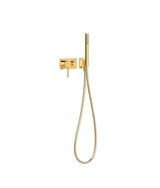Shower mixer tap Concealed 3 way single lever made of brass with a gold coloured finish TRES