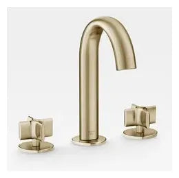Grifo de Lavabo Bimando con Caño Giratorio en Color Greige Baia Armani Roca - Vista 1