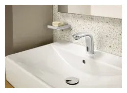 Grifo de lavabo electrónico para instalación sobre repisa de 15,1 cm con acabado cromado L20 Roca - Vista 2