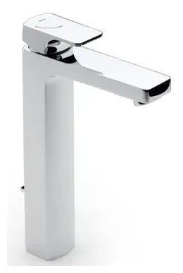 Grifo monomando de lavabo con desagüe automático de 12,8 cm con acabado cromado L90 Roca - Vista 1