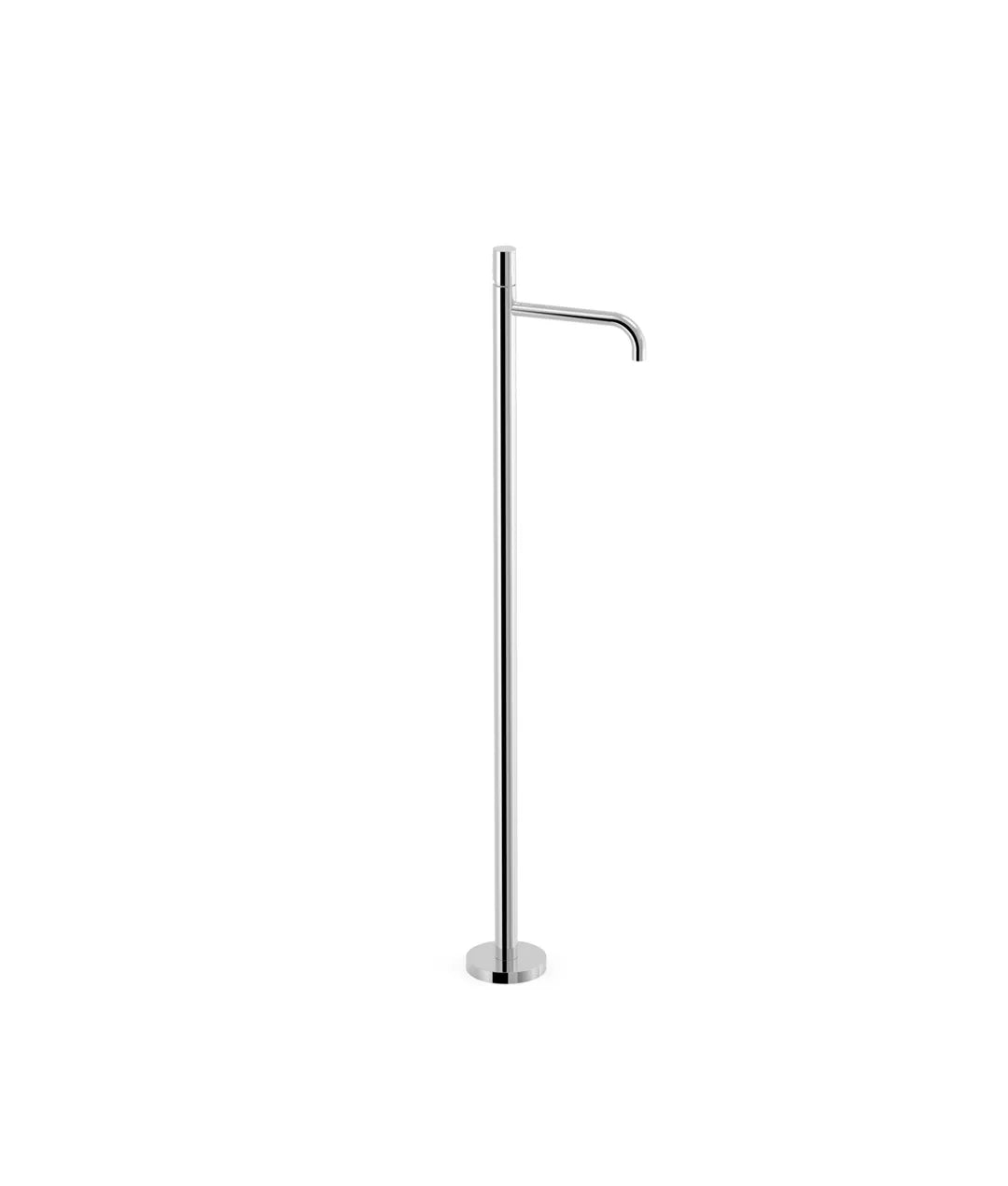Grifo de pie monomando para lavabo latón con acabado cromado STUDY TRES 0