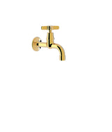 Grifo empotrado de 1 agua para office o lavadero con acabado color oro y conexión roscada Tres Clasic TRES