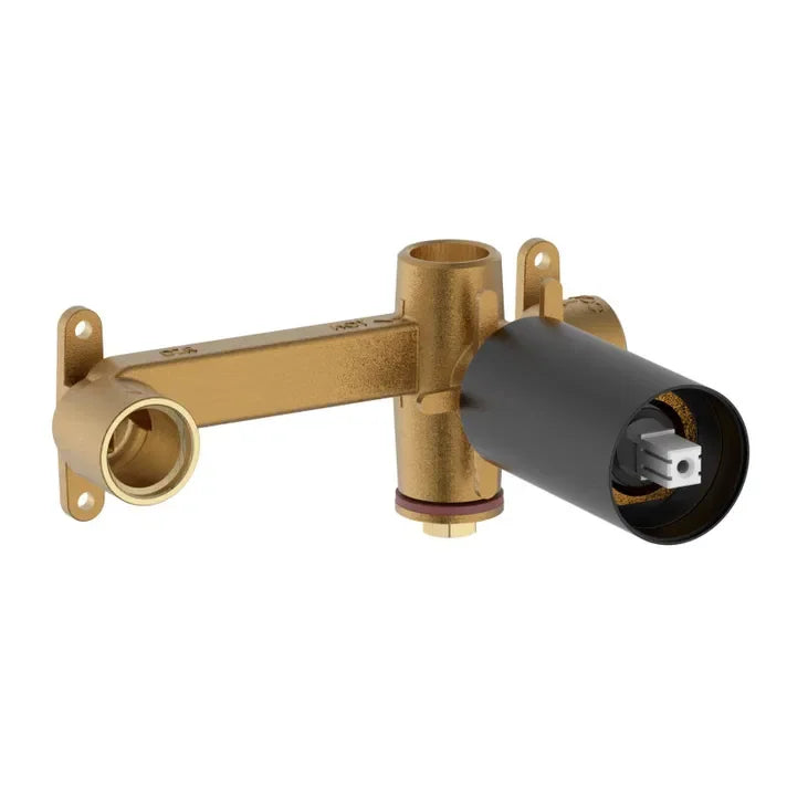 Grifo monocomando para lavabo empotrable y de color negro con acabado mate Ona Roca - Vista 3