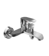 Shower wall mounted single handle mixer tap chrome finish Kassandra Dann