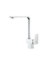 Grifo monomando para fregadero con caño tubular de latón y acabado cromado Kubic Källa