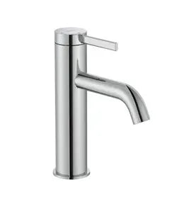 Grifo monomando mezclador para lavabo de acabado cromado con válvula click-clack Ona Roca - Vista 1