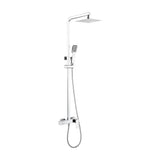 Barra doccia monocomando estensibile in acciaio inox con finitura cromata Pisa di Imex