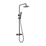 Calha de duche termostática IMEX ART BTAR025/NG em aço inoxidável com acabamento preto mate art