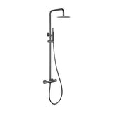 Barra doccia termostatica in acciaio inox con finitura nero metallizzato Genova di Imex