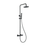 Barra doccia termostatica in acciaio inox con finitura nero metallizzato Napoles di Imex