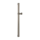 BARRE SUPPORT POIGNÉE DOUCHE COULISSANTE CARRÉE DRAVA NICKEL BROSSÉ