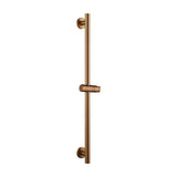 SLIDING SHOWER HANDLE SUPPORT BAR ROUND ADUR BRUSHED ROSE GOLD