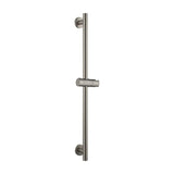 SHOWER SLIDING RAIL SUPPORT ROUND BRUSHED NICKEL ADUR