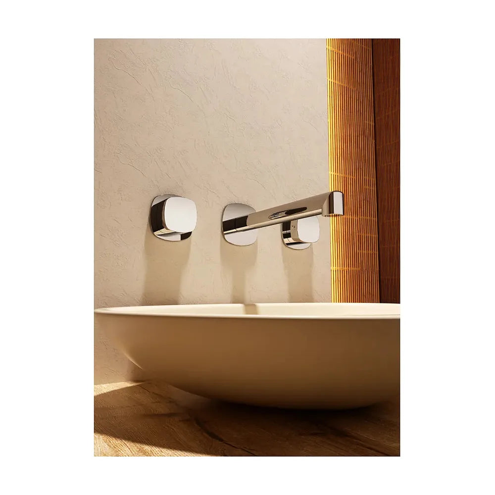 Vista trasera o instalación de Bimando empotrado lavabo Toscana negro mate Imex