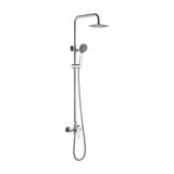 Single lever shower column, modern design, chrome finish Belgica by Imex