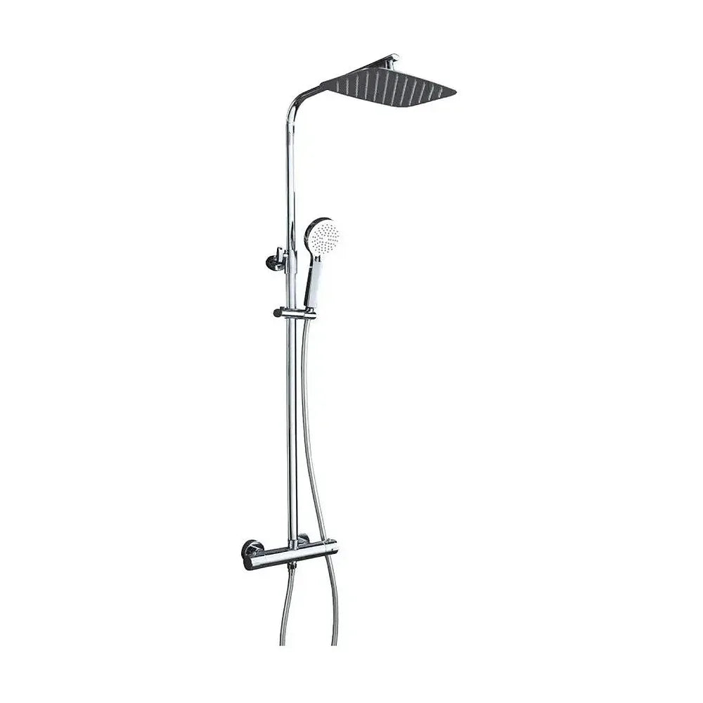 Columna de ducha con grifo termostático fabricado en latón de acabado cromado Praga de Imex Imex