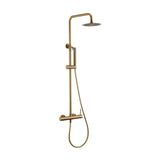 Columna de ducha con monomando integrado de acero inoxidable y acabado en oro cepillado Monza de Imex