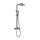Shower column with matte black stainless steel bar Suecia by Imex
