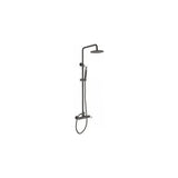 Shower column matte black with extendable bar modern design Milos by Imex