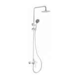 Shower column extendable modern white matte finish Luxor by Imex