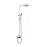 Adjustable Stainless Steel Shower Column 92 to 136 cm with Extra Flat Showerhead Valencia by Imex