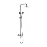Shower column single lever mixer modern chrome finish Ural by Imex