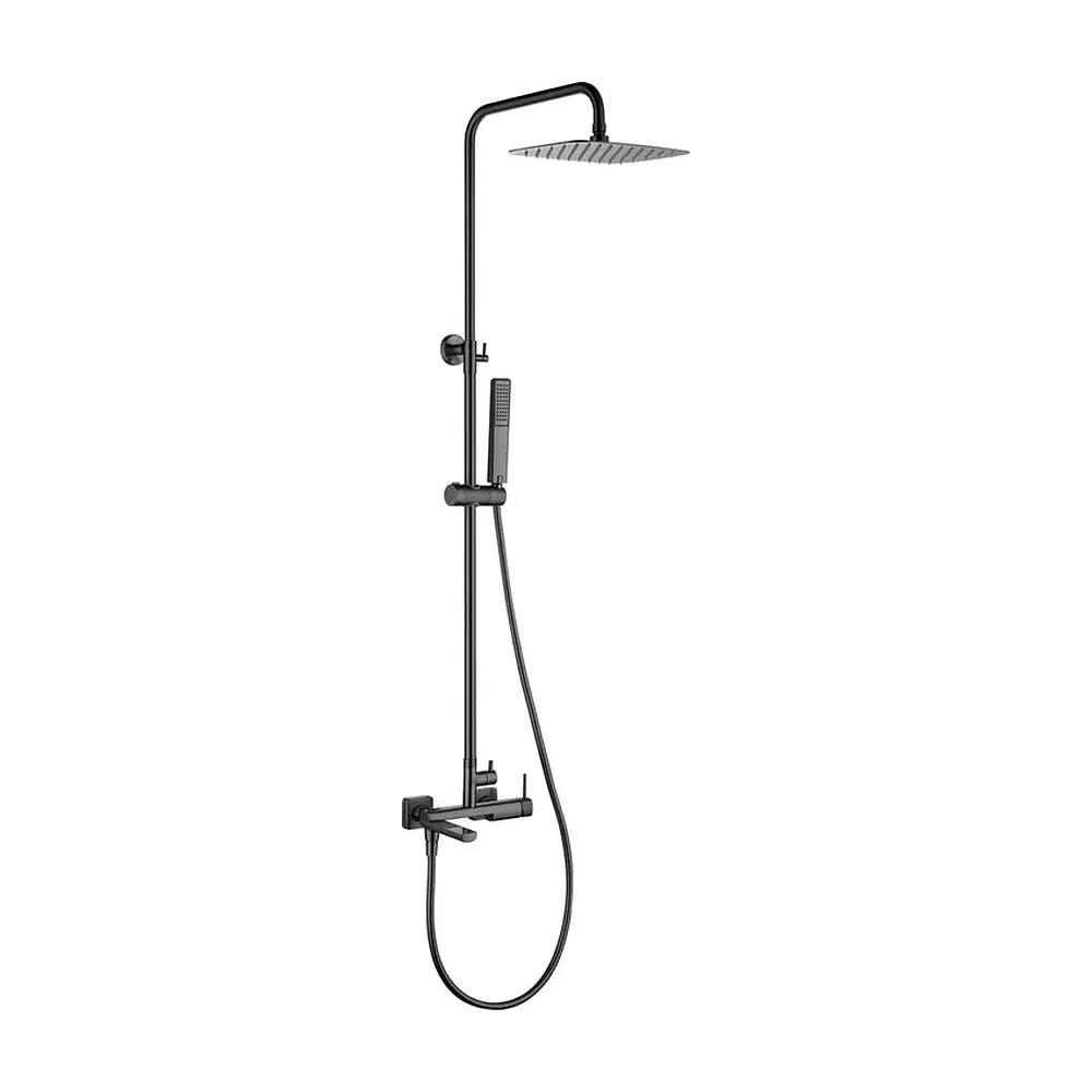 Conjunto bañera monomando Firenze black gun metal Imex Imex