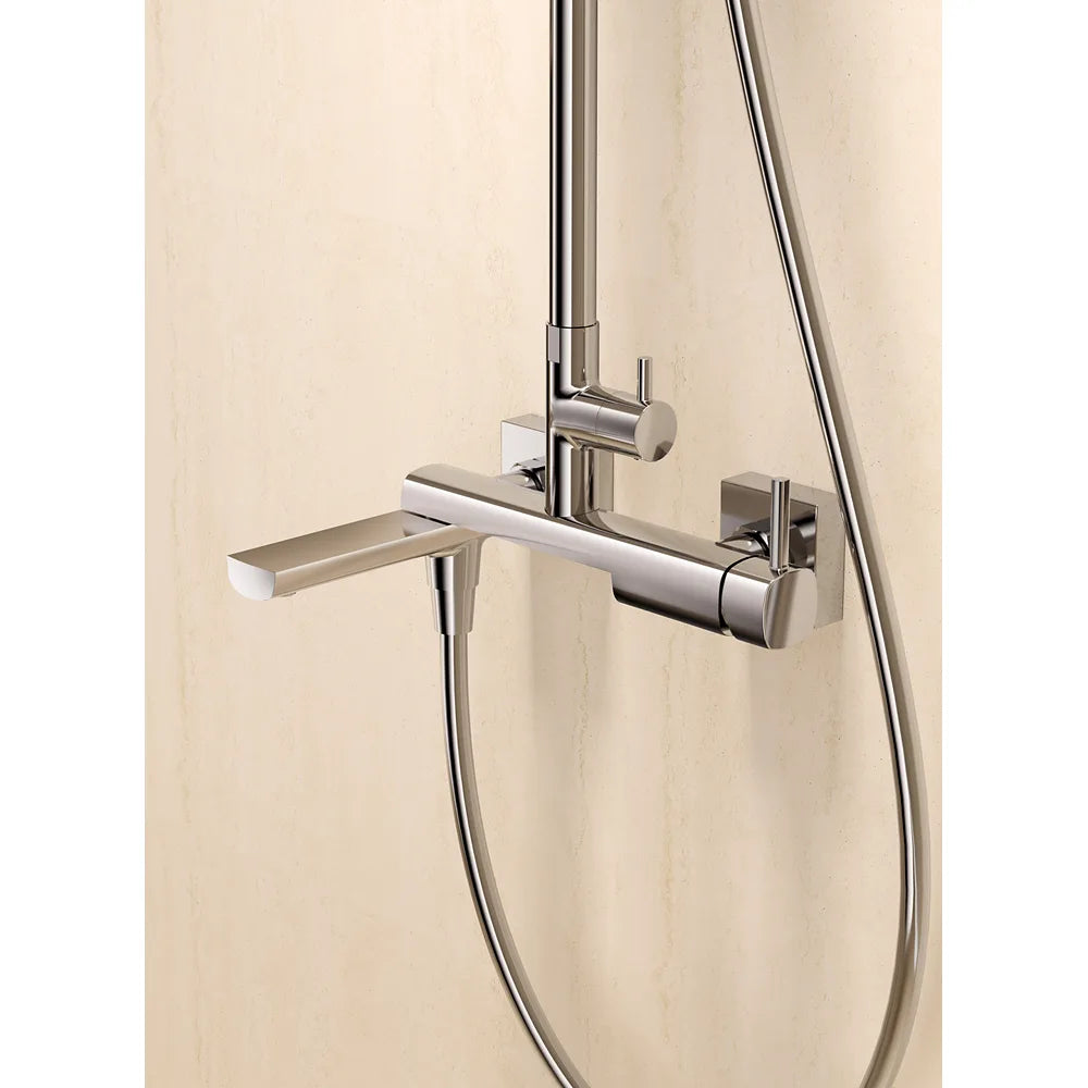 Plano o detalle técnico de Conjunto bañera monomando Toscana oro cepillado Imex (vista 4)