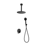 Imex Bruselas Black Matt Single-Lever Recessed Shower Set
